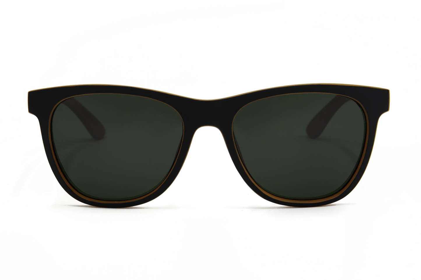 SOL Cooke frontal gafa sol negra y naranja con lente negra UNISEX